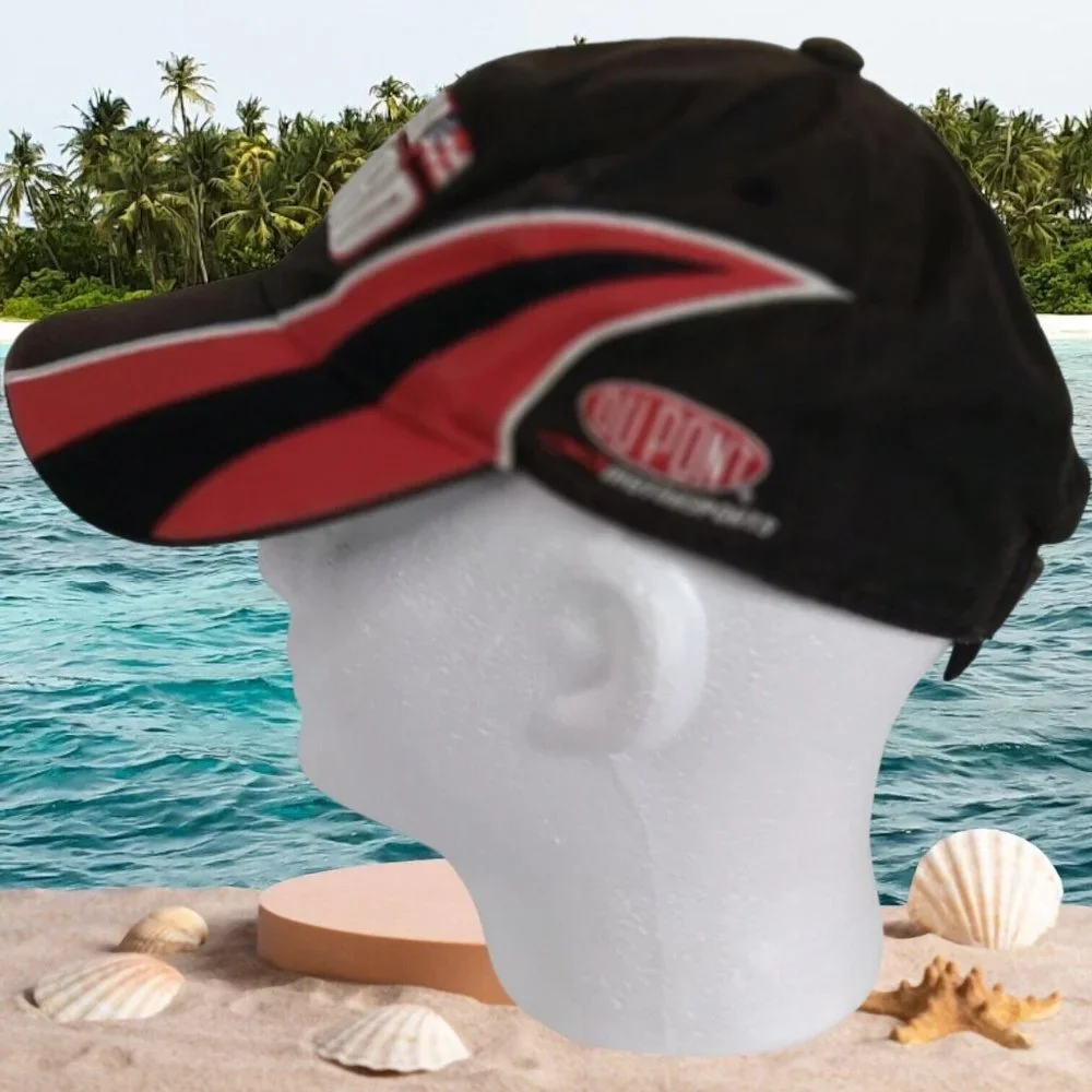 NATIONAL GUARD NASCAR DUPONT‎ LOGO Embroidered Hook & Loop Adjustable Cap Hat OS